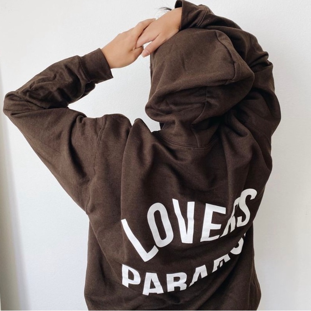 MONDAYSUCK BROWN “LOVERS PARADISE” LIMITED HOODIE